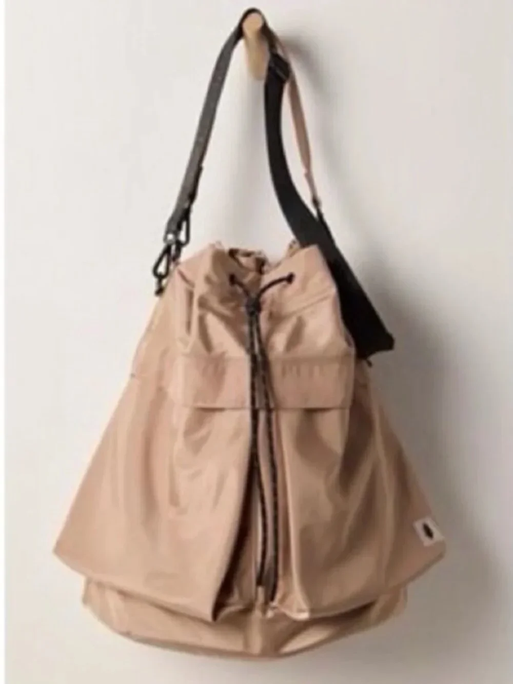Free People Ego Boost Mega Bucket Sporty Oversized Lightweight Bag in Sand - NEW
